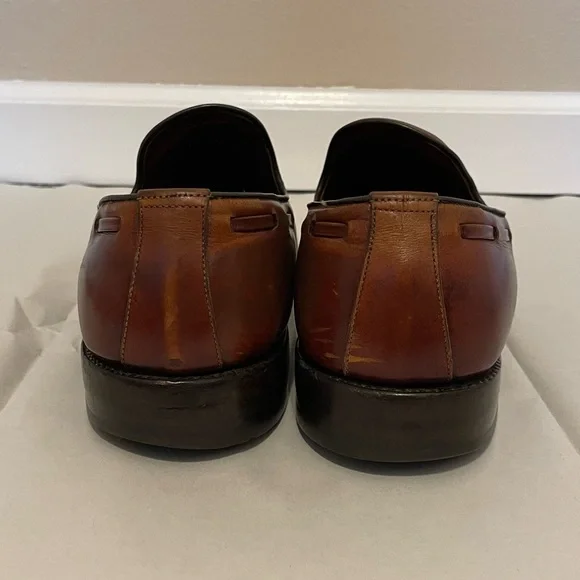 Allen Edmonds Men’s Brown Leather Loafers Dress Shoes Size 9.5C 82374 Preppy - Picture 4 of 10